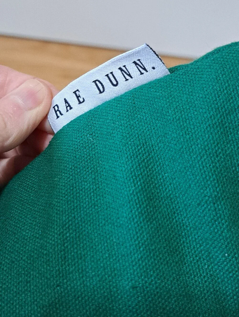Rae Dunn Lucky Pillow Cover w/Feather Insert Shamrock St. Patrick